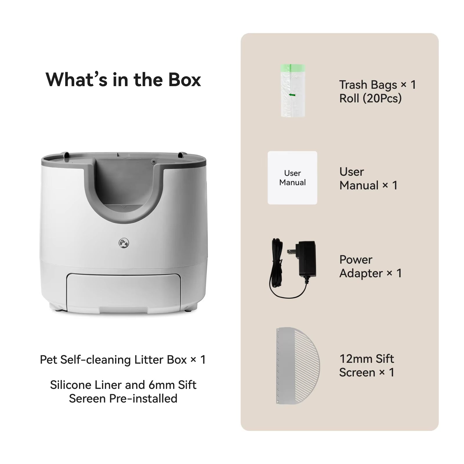 - Automatic Smart Cat Litter Box, Self-Cleaning, 11L, High-Capacity Pet Toilet Tray