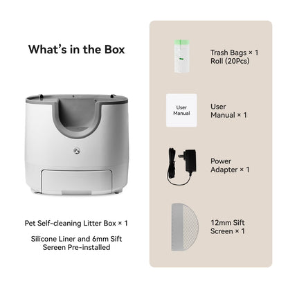 - Automatic Smart Cat Litter Box, Self-Cleaning, 11L, High-Capacity Pet Toilet Tray