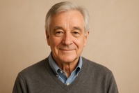 create me a profile picture of an elderly man